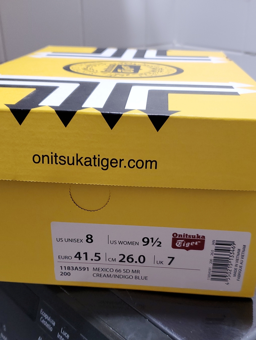 Onitsuka Tiger by Asics Unisex Mexico 66 SD MR Sneakers - Cream & Indigo Blue